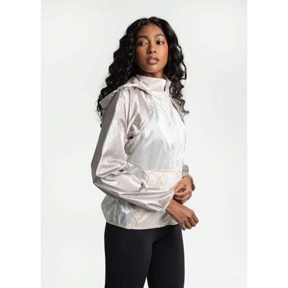 NWT LOLE Sprint Jacket Sz XS Two Tone Gardenia - Picture 4 of 15